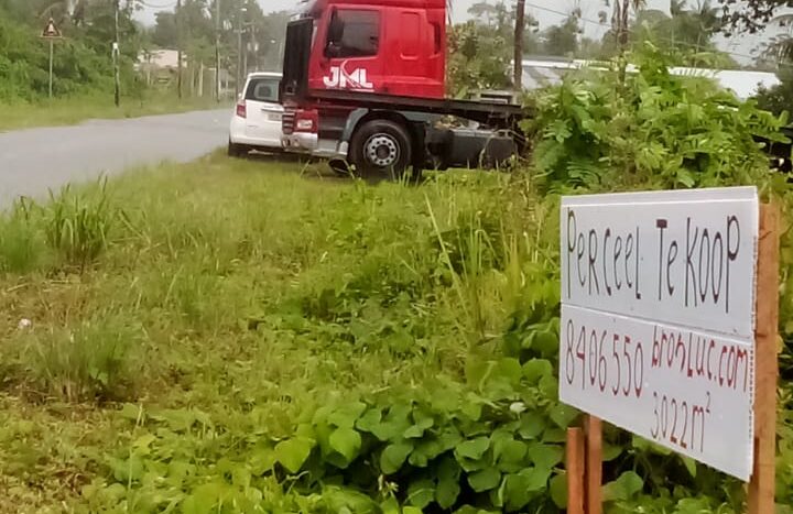 Suriname Rivier Mahadjan Adhin weg